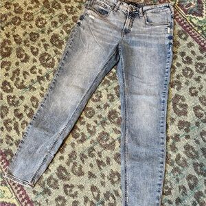 Silver Jeans Suki Midrise Skinny Jeans, Light Blue Wash, 33 waist, 29 length